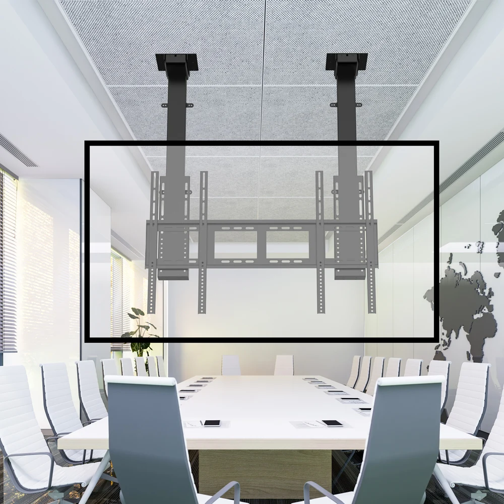 Electric Height Adjustable 65-100 Inch TV Mount TV Lift Motorised Ceiling TV Mount