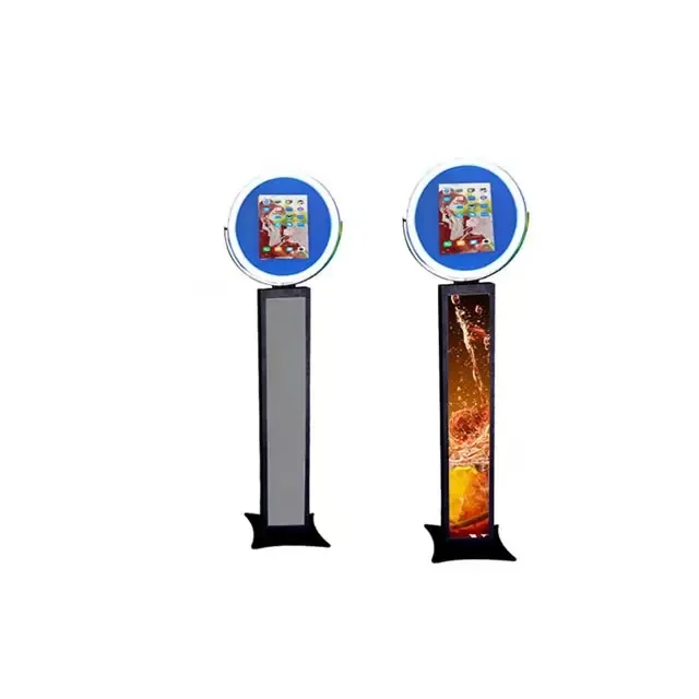 

DZ WJW CJM Advanced products Digital Based Oval Led ipad Photo Booth Shell Drop Shipping Stand Ring Light Tablet Ki