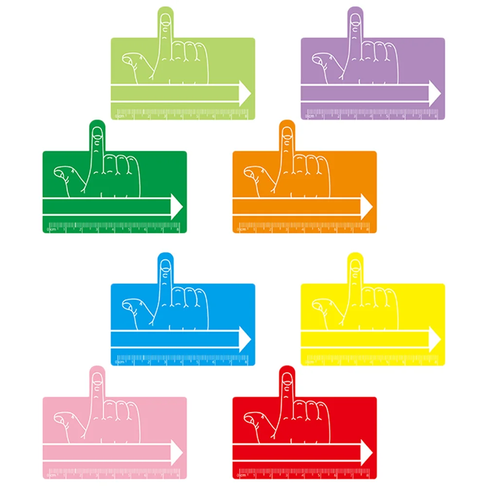 8 قطع من أدوات الكتابة فاصل الإصبع المرجعية لعسر القراءة ومستلزمات الأطفال هدايا الجيب