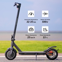 5TH WHEEL Foldable Adult Electric Scooter, Turn Signals, Range 32-35km, 10\