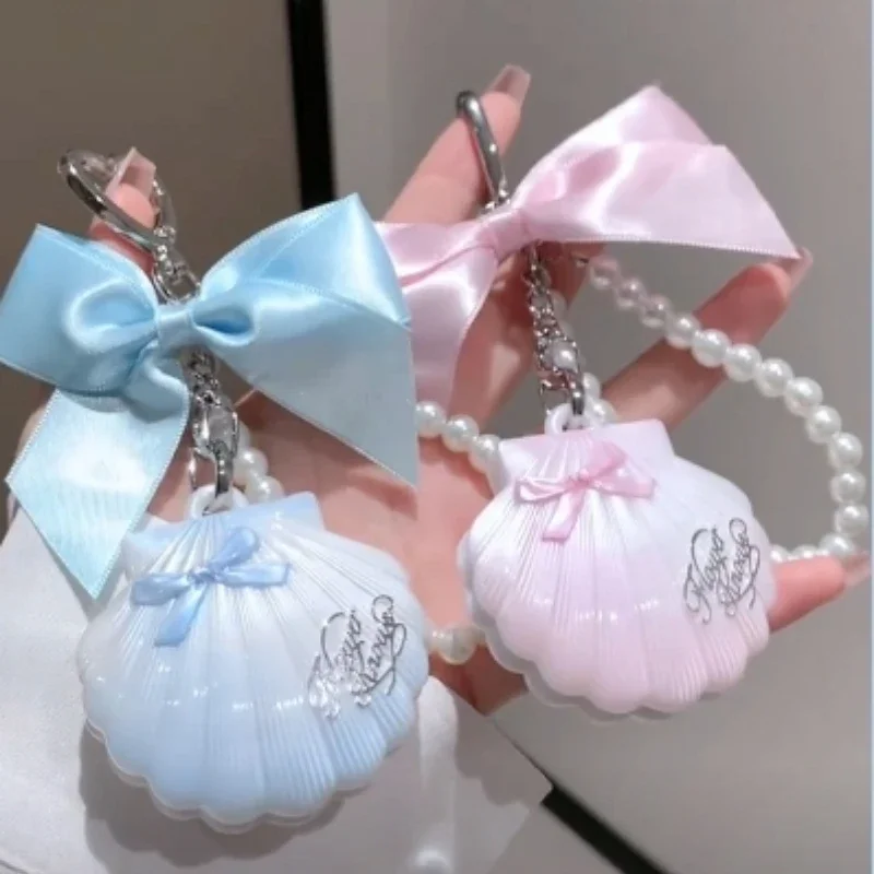 Flower Knows Shells Jewel Collection Pink Blue High-gloss Lasting Fine Shiny Pendant Pearl Brighten Shell Keychain