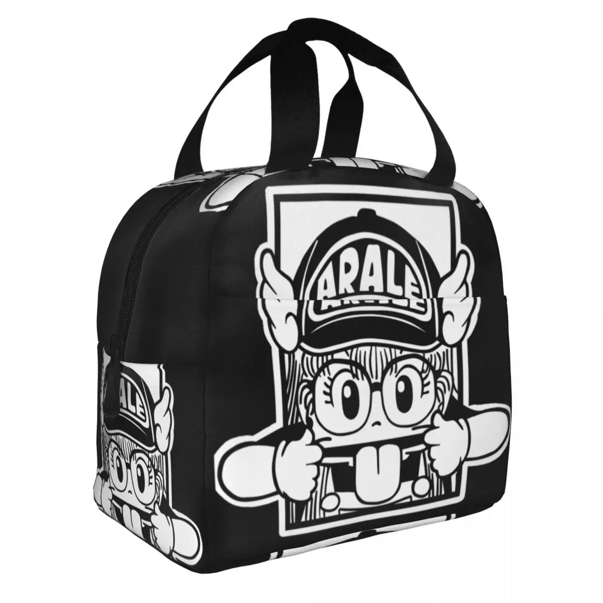Cartoon Comics Arale Dr Slump Insulated Lunch Bags for Women Resuable Cooler Thermal Bento Box Work School Travel