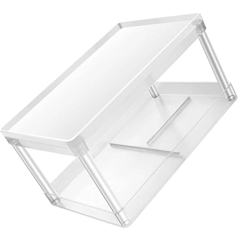 

Double-layer Rack Makeup Organizer Desk Storage Holder Vanity Shelf Multipurpose Sundries Shelf Organizers