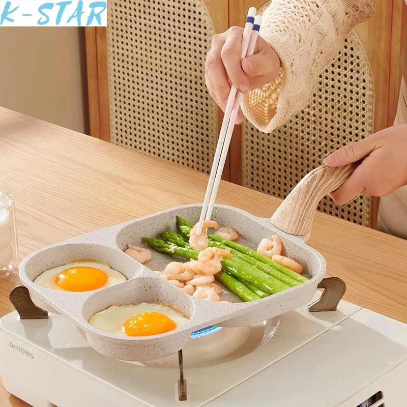 K-star Hot Selling Maifanshi Non Stick Pan Egg Burger Frying Pan Flat Bottomed Induction Cooker Universal Mini Frying Pan 2024