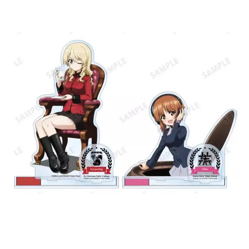 

Game GIRLS Und PANZER Acrylic Stand Doll Anime Miho Darjeeling Figure Model Plate Cosplay Toy for Gift