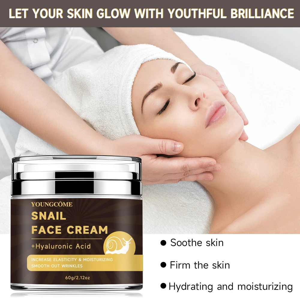 

Multi-purpose moisturizer for all skin types, moisturizing nourishing dry skin,contains snail mucin, suitable for men and women