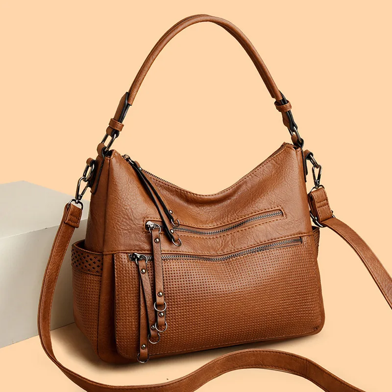

2025 New Womens Casual Handbags Casual Large Capacity Crossbody Trendy Versatile Korean Style Commuter Shoulder Bags