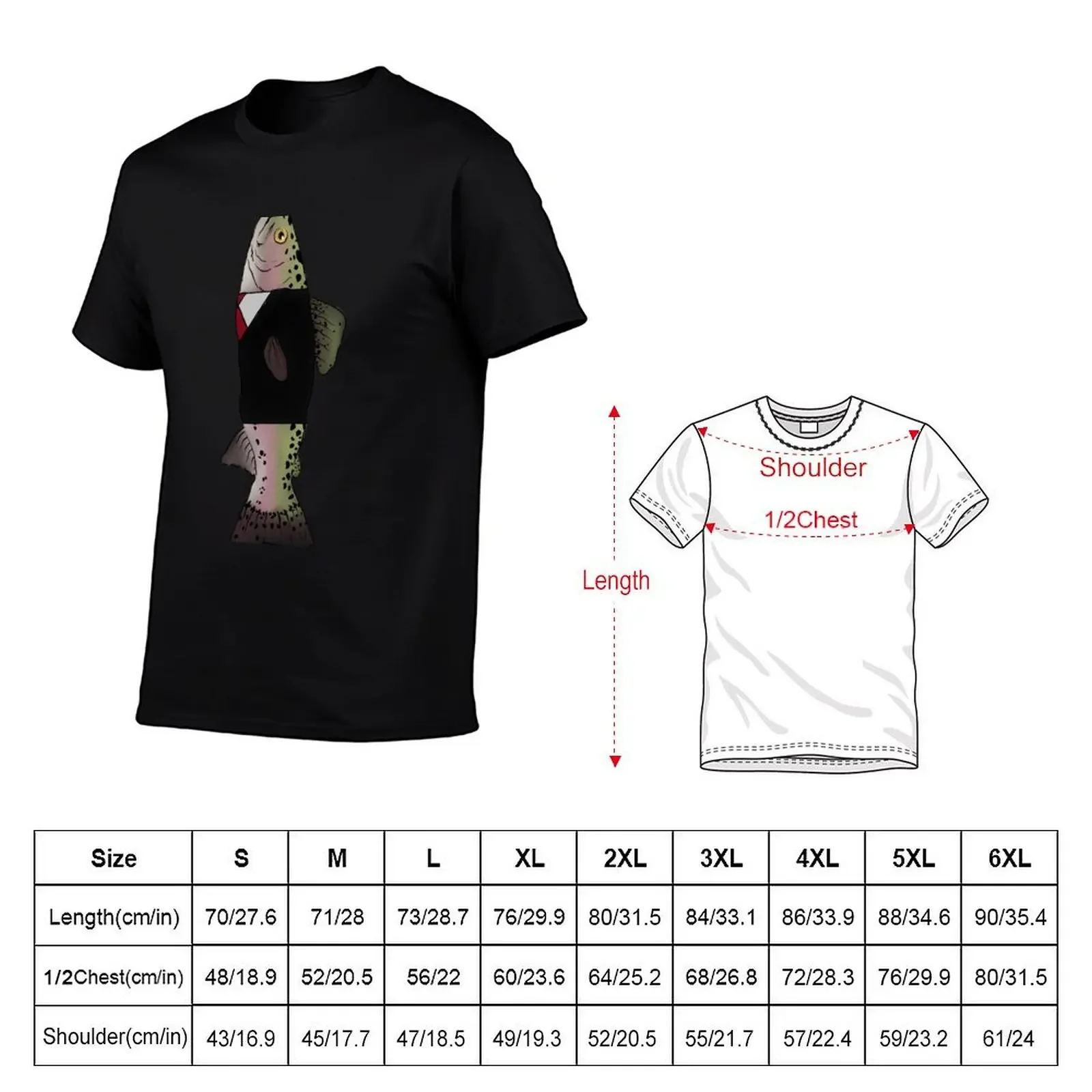 Business Fish T-Shirt shirts graphic tee tops T-shirts for men cotton