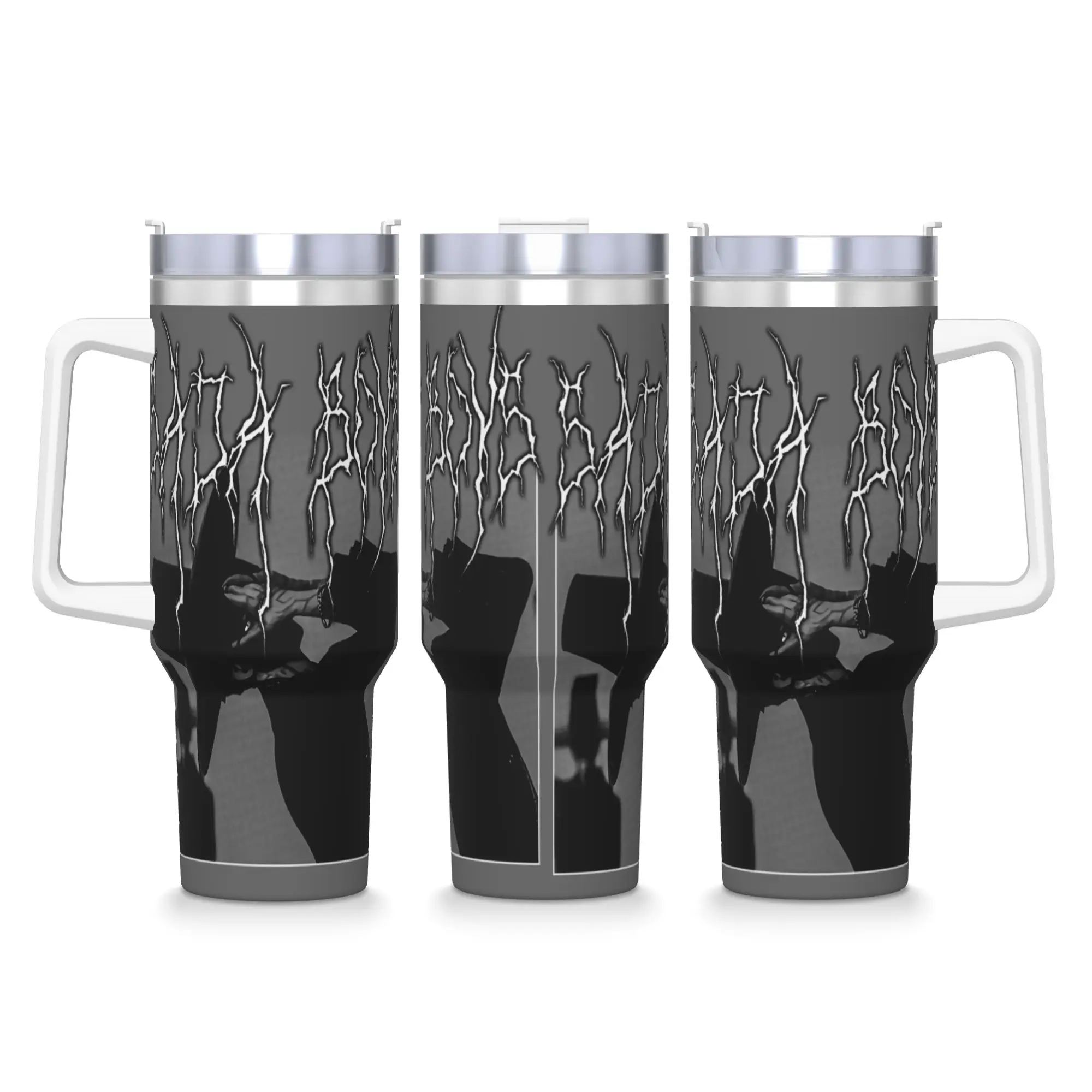 

Saja Boys Jinu Kpop Demon Hunters Стакан из нержавеющей стали Автомобильные кружки 40 унций Термокружка Тепло Горячие напитки Молоко Чай Вода Бутылка