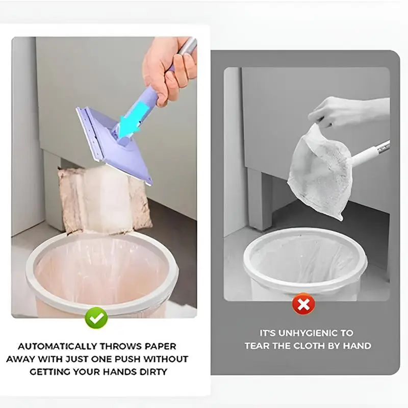 Automatic Cloth Changing Mini Mop 360 Rotation Lazy Mop Floor Cleaner Home Cleaning Mop With Push-Pull Cloth Changing Handle