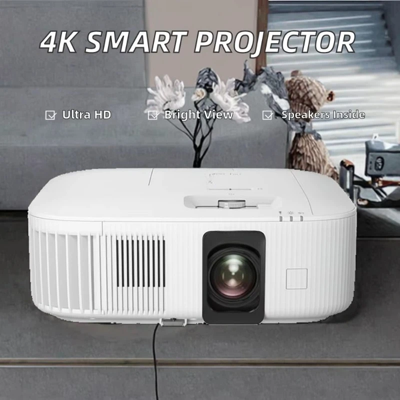 CH TW6250T 120Inch 3LCD 4K Professional Home Cinema Smart Projector High Brightness US Plug Built-In Speakers Auto Correction