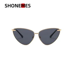 Shonemes occhiali da sole Cat Eye occhiali da sole da donna retrò montatura in metallo Outdoor UV400 Mirror Shades per donna