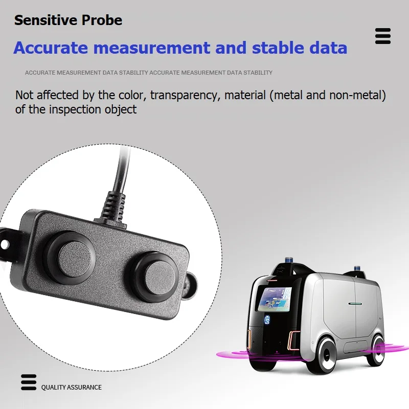 A02 Ultrasonic Sensing Sensor 450cm RS485 I2C PWM UART Waterproof Ranging Module Robot AGV Small Ultrasonic Sensor