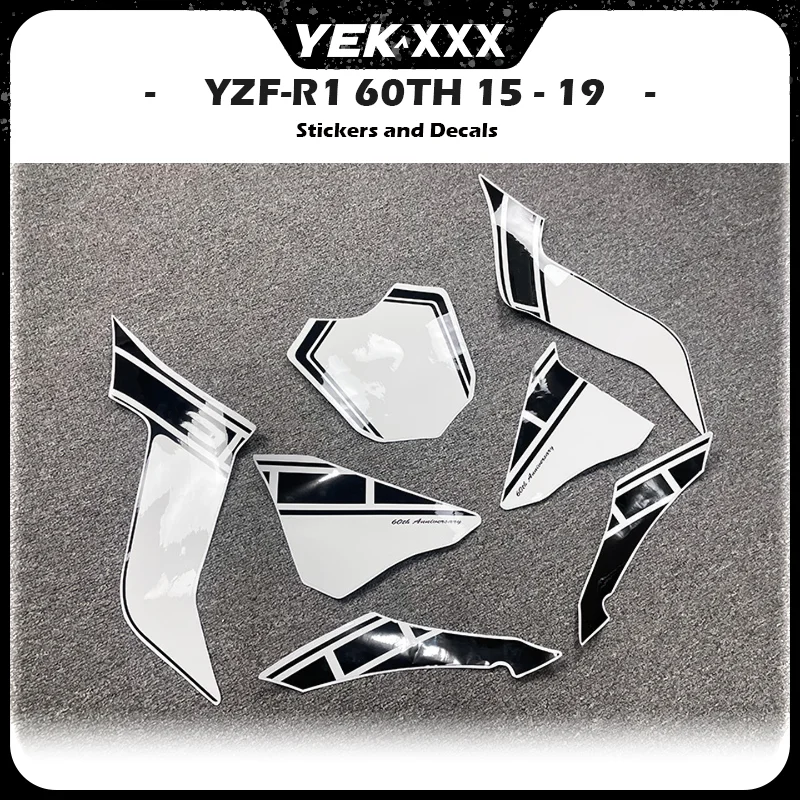 

For YZF-R1 Models: 60th Special Full Body Stickers For Yamaha Motorcycle 2015-2019