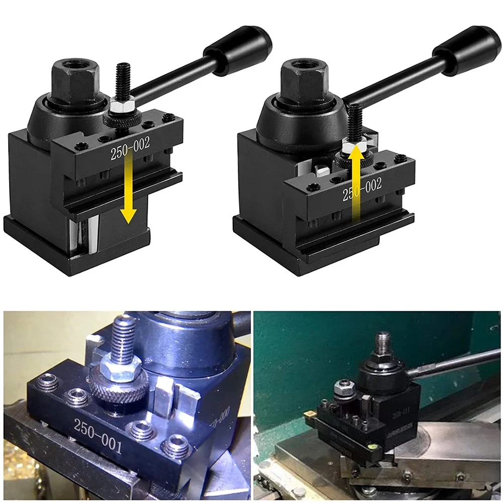 AT19-Lathe Tool Holder, Change Tool Set For Metal Lathe Tool Post For 1/2Inch Turning Tools, 250-000 Mini Lathe Tool Post