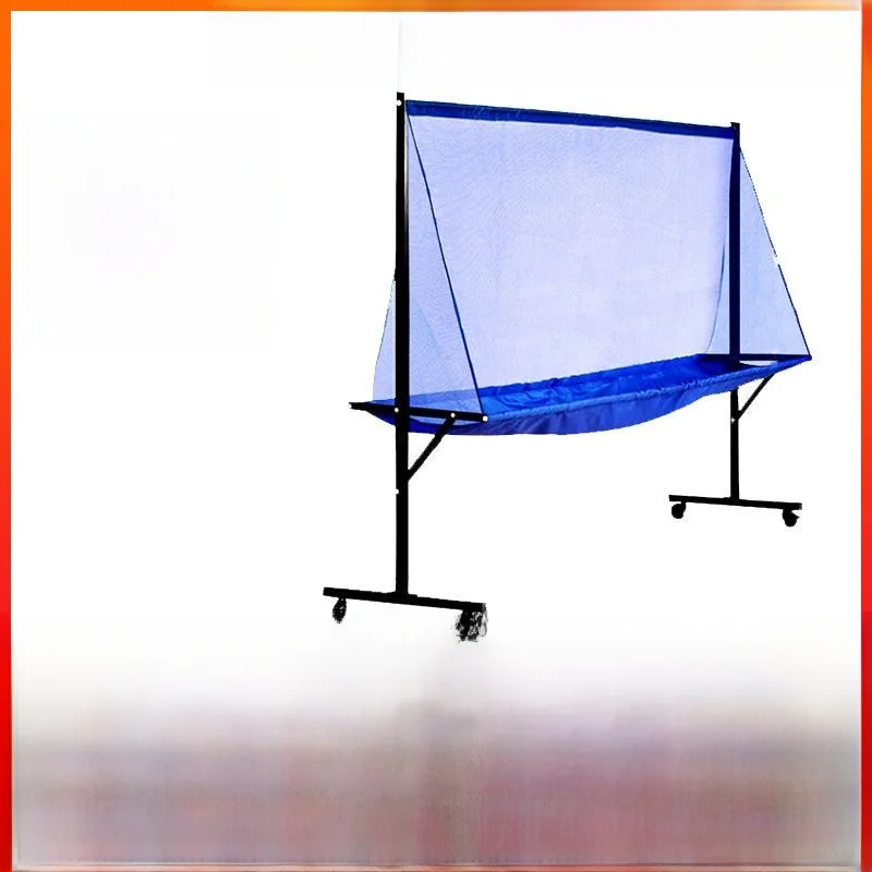 Table Tennis Ball Retrieval Net Stand up Ground Type Multi Ball Holder Ball Picker Upper Mobile Collection Net for Sports Fit...