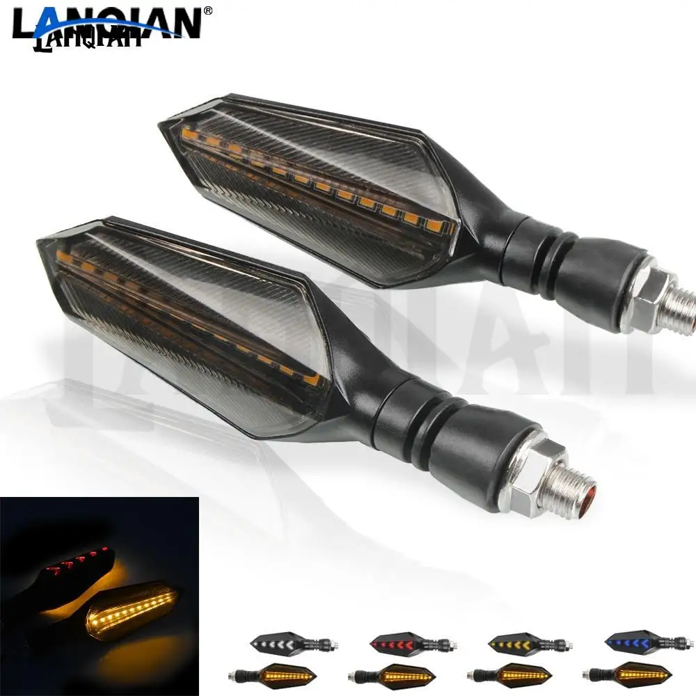 

Universal Motorcycle Turn Signal Flowing Water Flashing Led Light Tail Light For Kawasaki z1000sx For Honda xr 250 cb1300