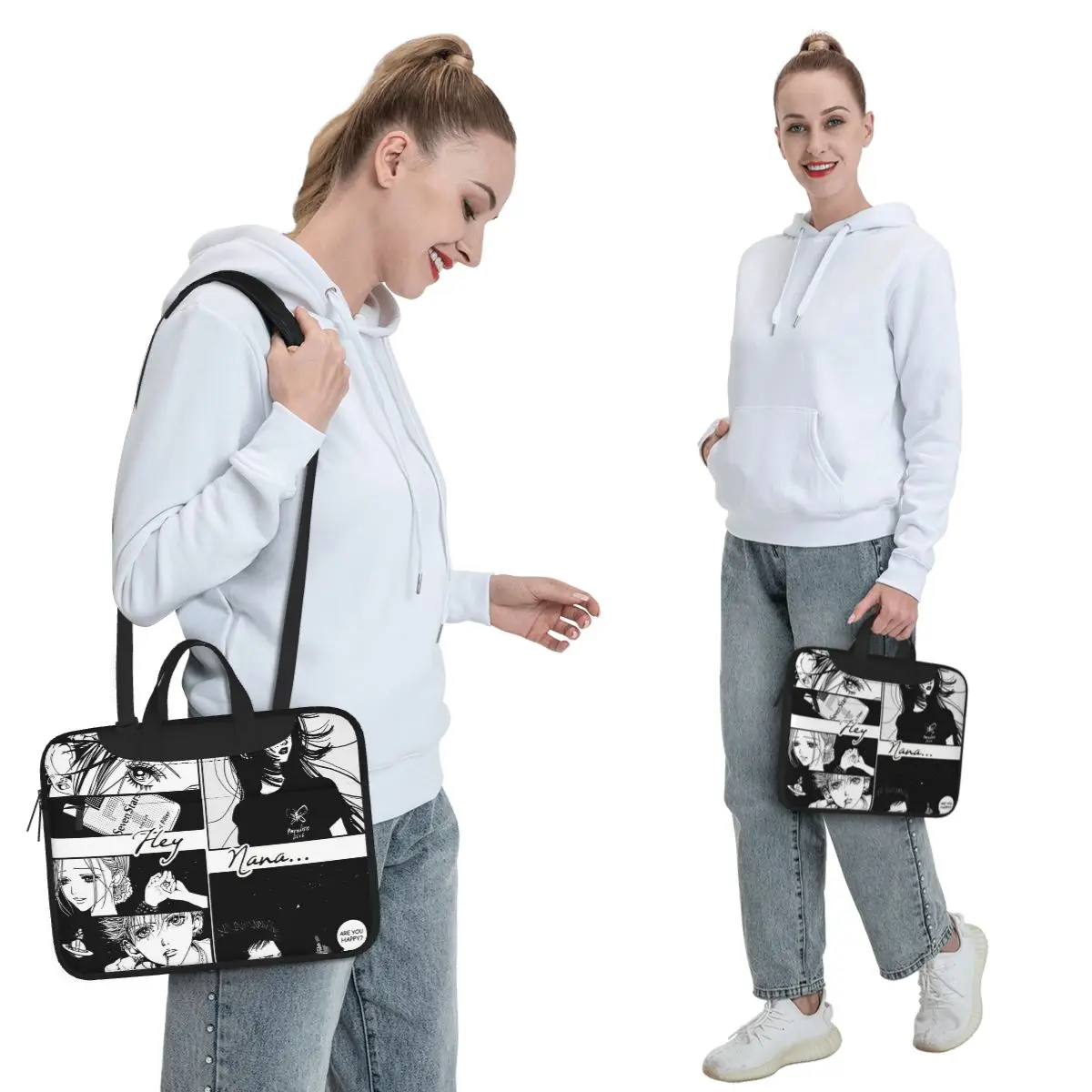 Nana The Black Stones Osaki Anime Crossbody Laptop Bag Case Computer Bag Resistant Protective  Macbook Pro Lenovo