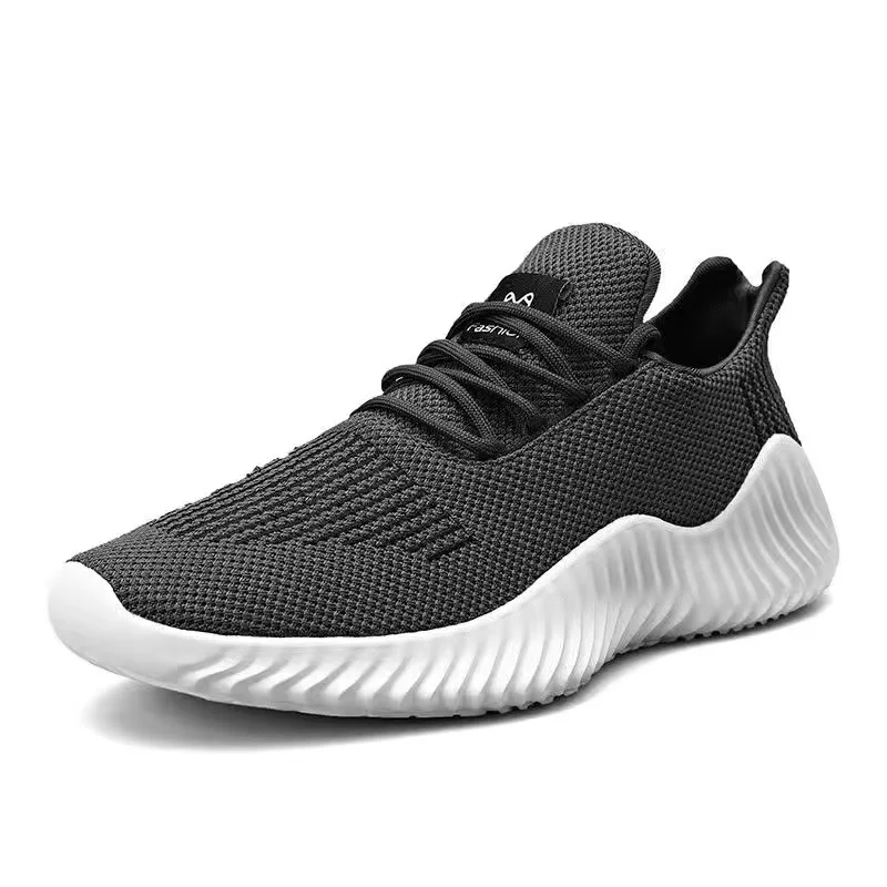 UncleJerry High Quality Men Sneakers Breathable White Fashion Gym Casual Shoes Lightweight Walking Footwear Zapatillas Hombre