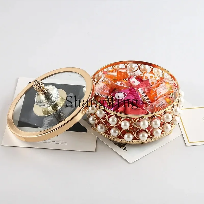 

CLLCL Jewelry Box Necklace Jewelry Storage Desktop Finishing Pearl Box Jewelry Display