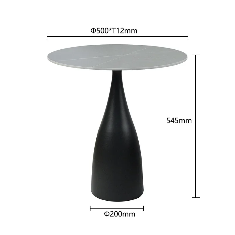 Light luxury simple rock slab coffee table living room hotel apartment small apartment