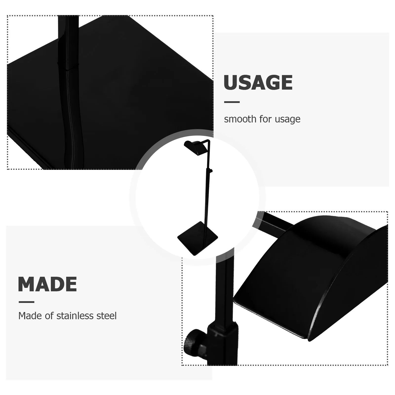 

Bag Rack Stainless Steel Miss Tote Handbags Adjustable Height Purse Display Stand