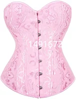 Corsés y corpiño rosas para mujer, Top Sexy, corsé por encima del busto, brocado, corpiño renacentista Vintage de talla grande, verde, blanco, barato
