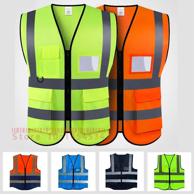 Custom LOGO Reflective Team Vest Tops Clothing Traffic Construction Safety Clothing Cycling Clothing Shirts  Football  Jersey