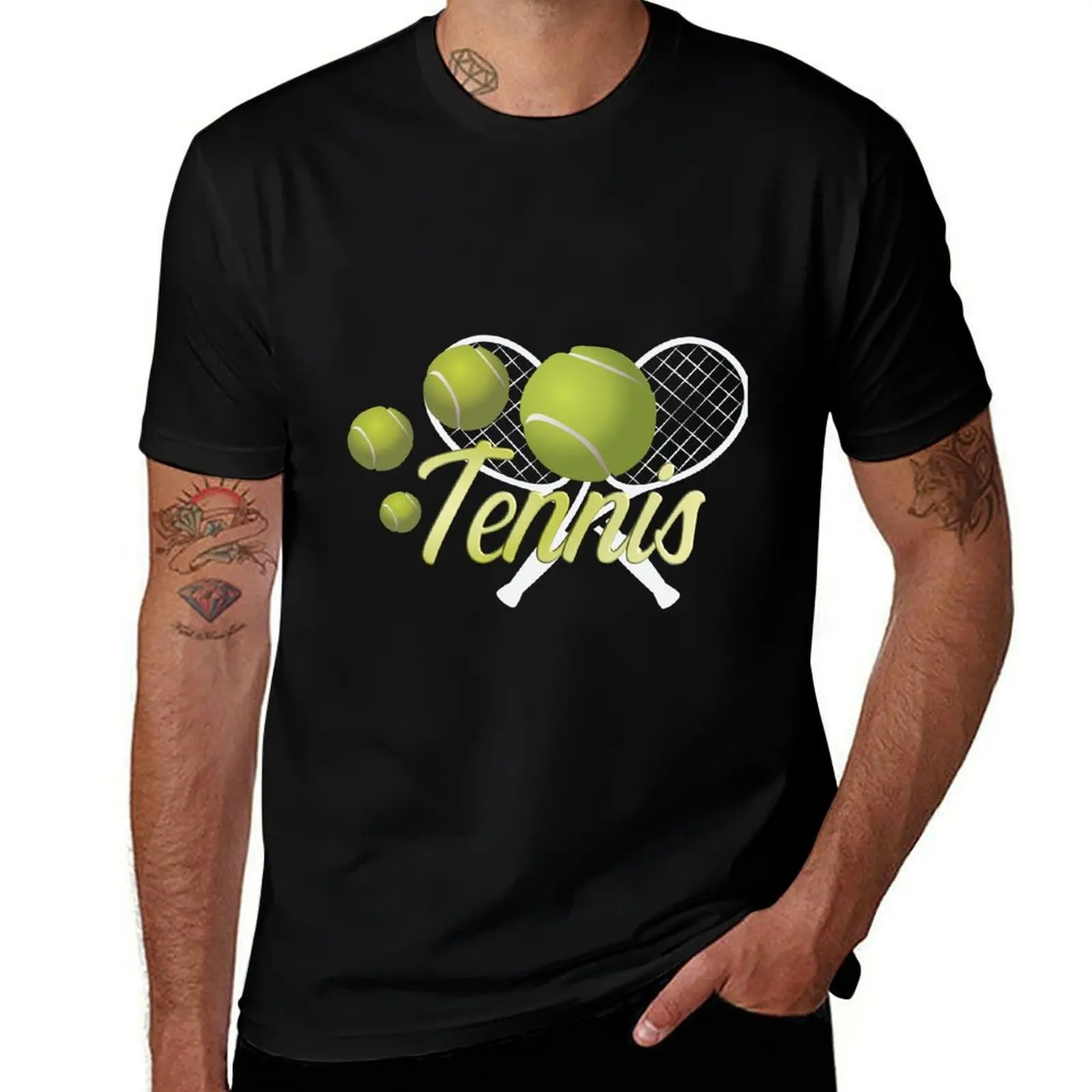 

tennis T-Shirt funny gifts fashion shirts outfits for men