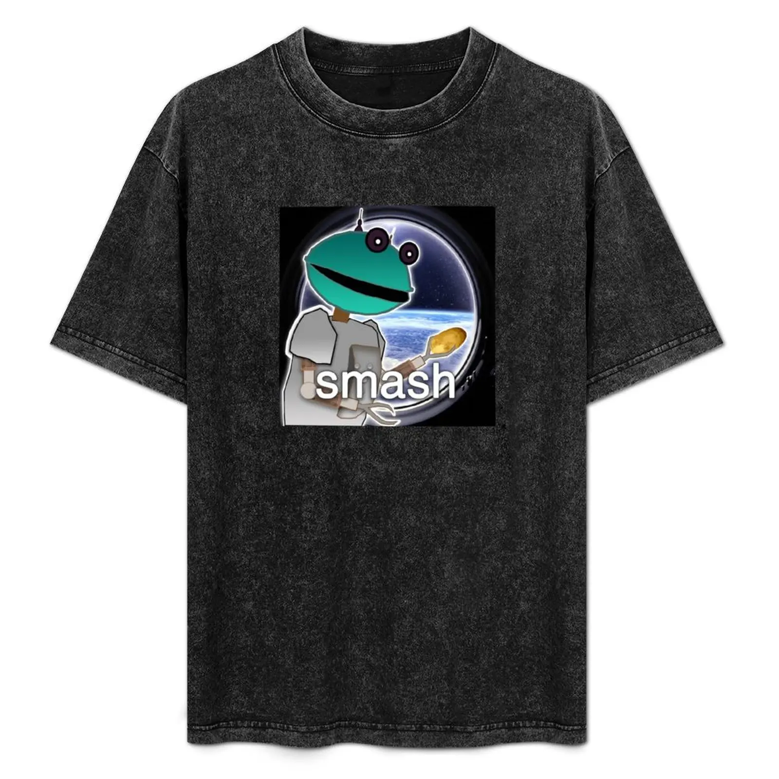 Smash Alien Advert T-Shirt kawaii clothes oversized t shirt designer t shirt men