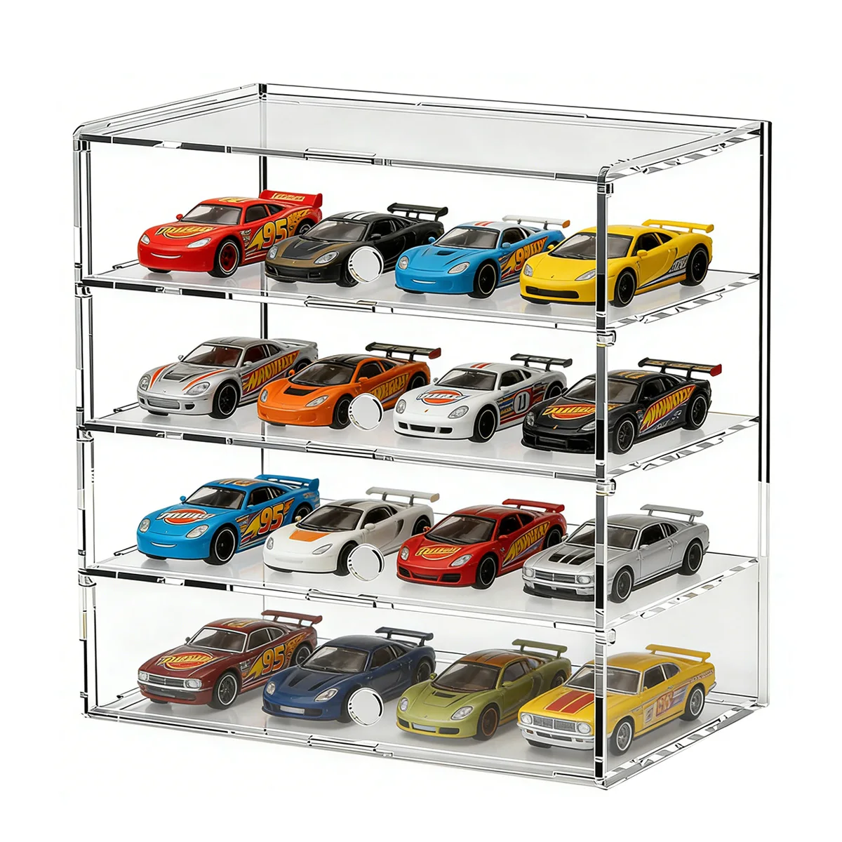 Multi-layer Flip-top Acrylic Display Case, Storage Box for LEGO, Action Figures, Building Block, Car Model, Blind Box Organizer