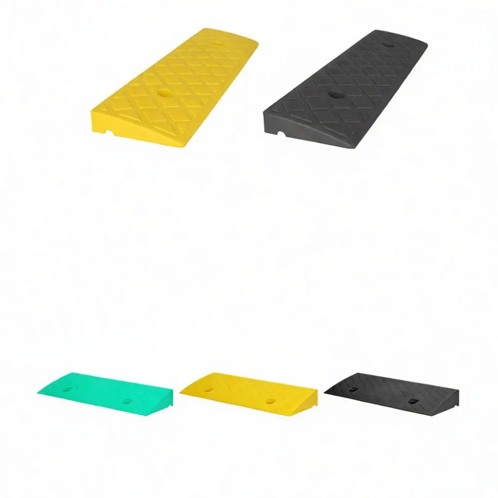 Portable Plastic Curb Ramp For Car Scooter Garage Threshold Mat Low Profile Driveway Access Anti Slip Slope Support