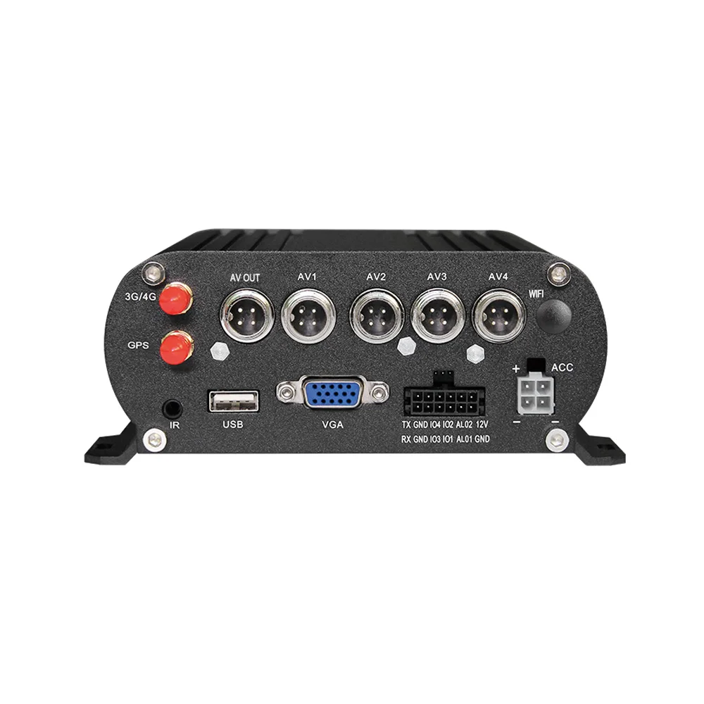 حافلة Mdvr أطقم 4 قطعة كاميرا السيارة H.265 القرص الصلب HDD 4G GPS مركبة مسجل فيديو المحمول Dvr دعم الهاتف/الكمبيوتر APP حلقة تسجيل