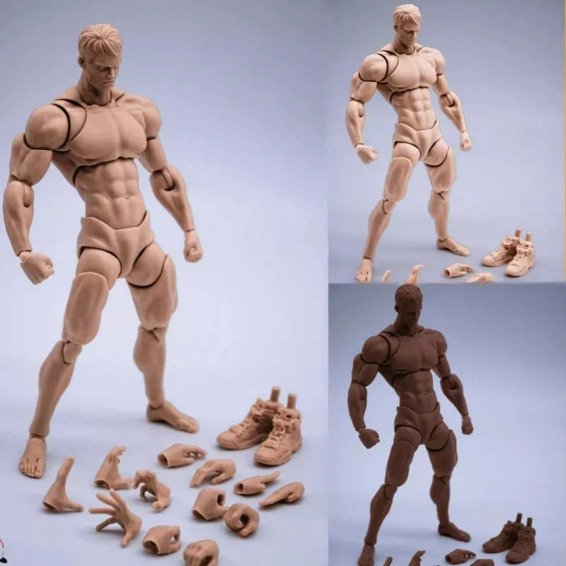 

In Stock Wind Toys Fmw001 1/12 Black/White/Yellow Super Flexible Joint Movable Painting Body Accessory 6in Action Figure