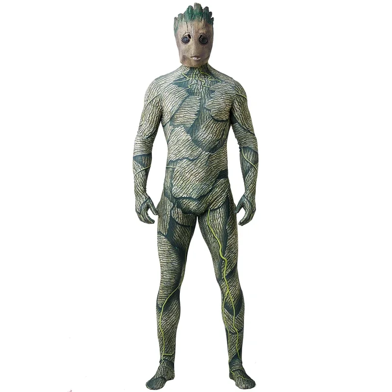 

Adult Groot Costume Deluxe Quality Superhero Costume Cosplay for Men Halloween Costume for Adult#1#W.
