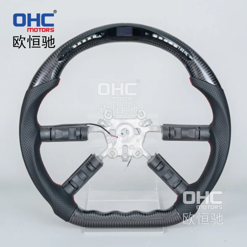 For JEEP Wrangler 2010-2014 American carbon fiber LED off-road vehicle steering wheel upgrade modification