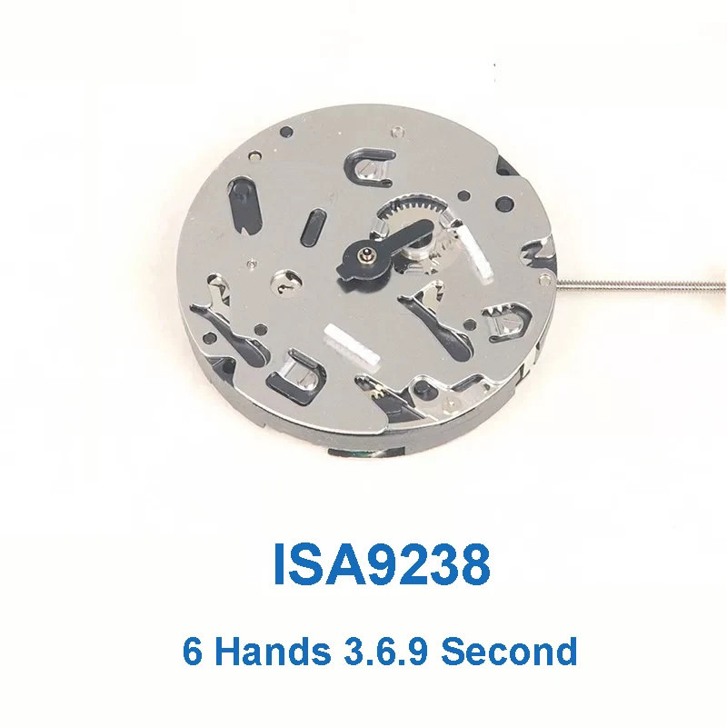 

New Original Swiss ISA 9238 Movement 3/6/9 Small Seconds 9238 6Hands Quartz Movement Watch Movement Accessories