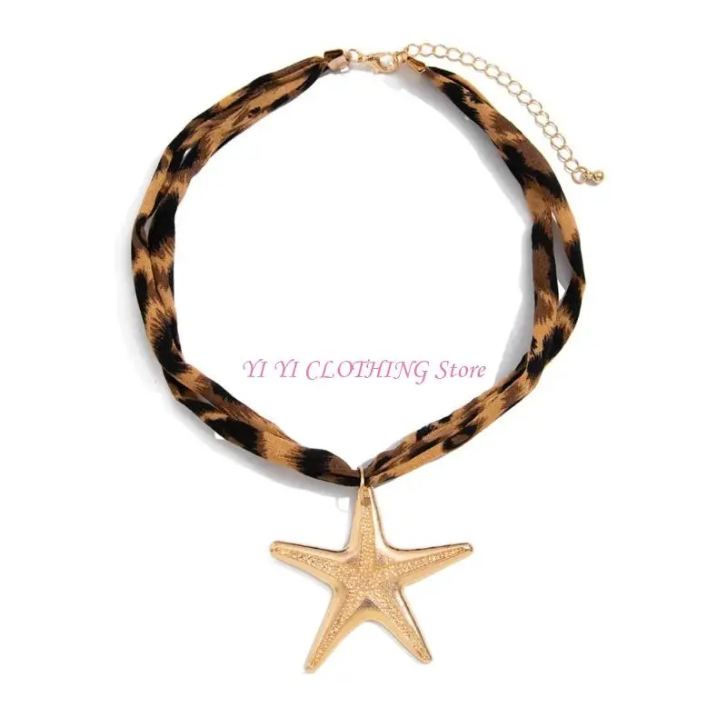 N5KF Modern Seashells Inspire Accessory Adjustable Cloth Cord With Secure Alloy Hook