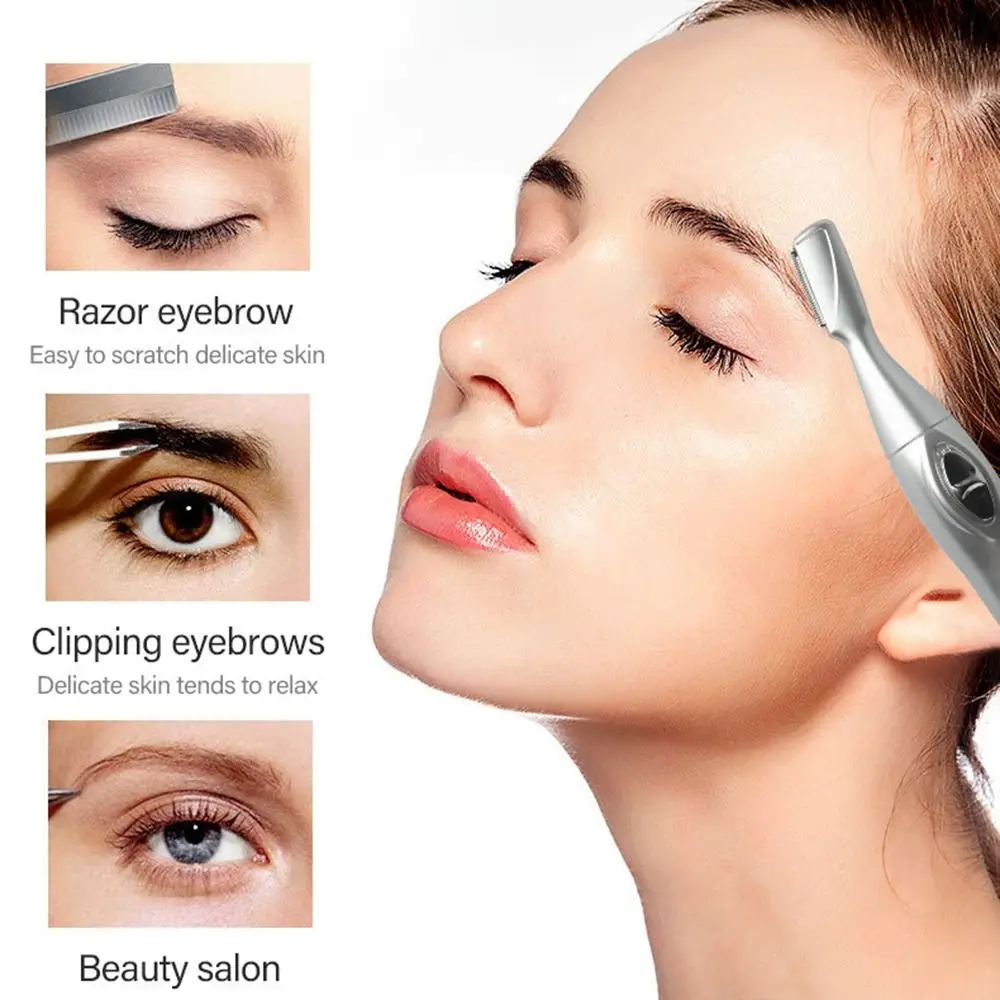 Tools for Neck Lips Body Arms Leg Eyebrow Shaper Facial Razor Electric Eyebrow Trimmer Mini Epilator Hair Remover for Eyebrows