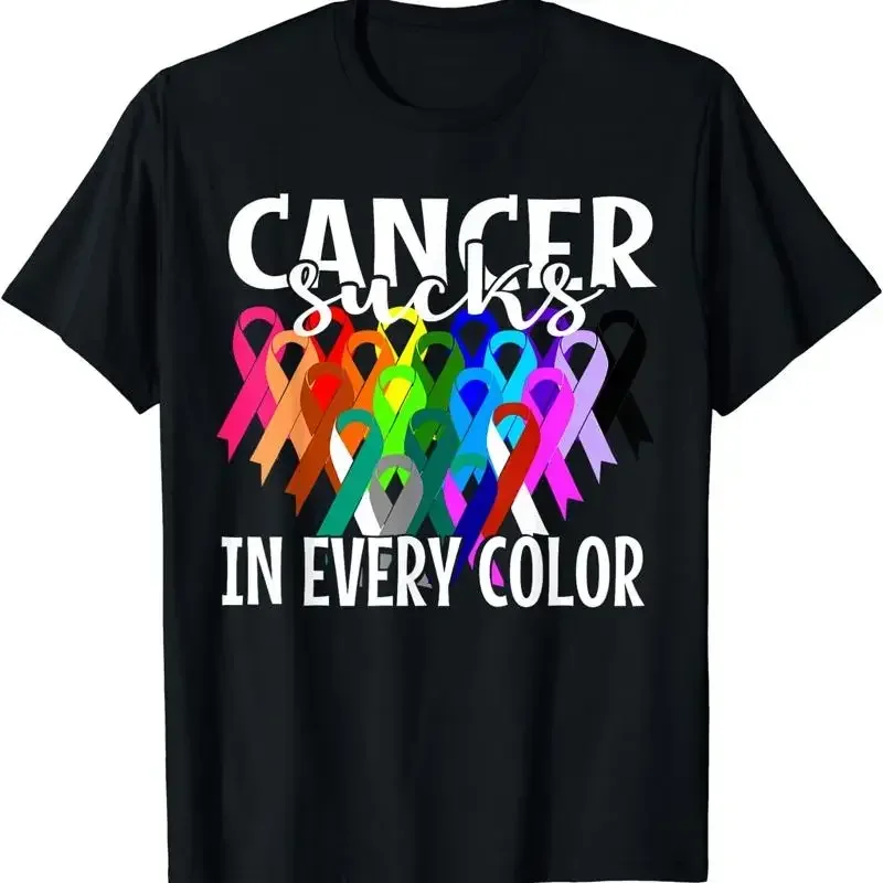 Cancer Sucks In Every Color Fighter Fight The T Shirt Size S 5Xl