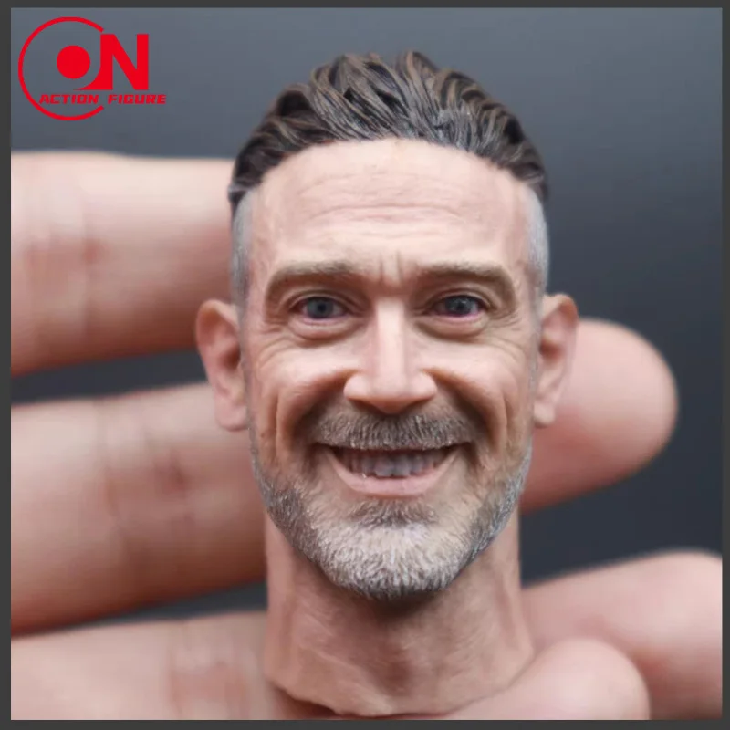 

1/6 Scale Negan Jeffrey Dean Morgan Head Sculpt Carving Model Fit 12'' Male Soldier Action Figure Body Dolls