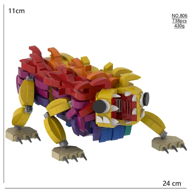 Poppy Playtimes Plush Toy Related Nightmared Critter Sprunki Building Blocks Game Block Toy Gift for Fans
