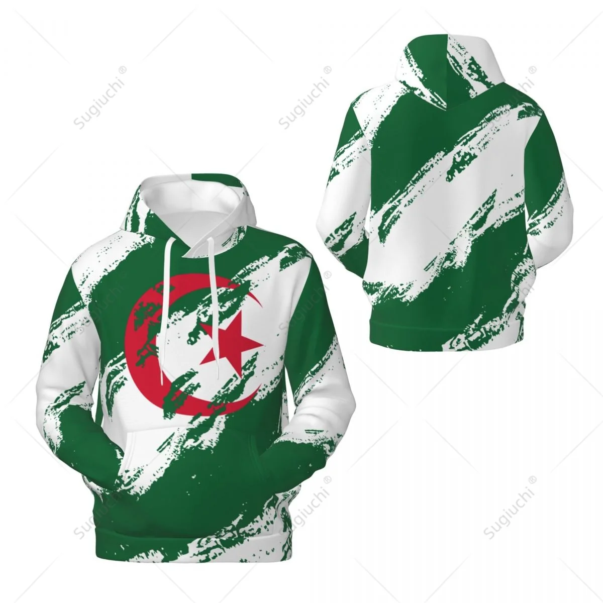 Unisex Algeria Flag Color Hoodie 3D Men Women Harajuku Sweatshirt Pullover Hoodies Polyester Casual