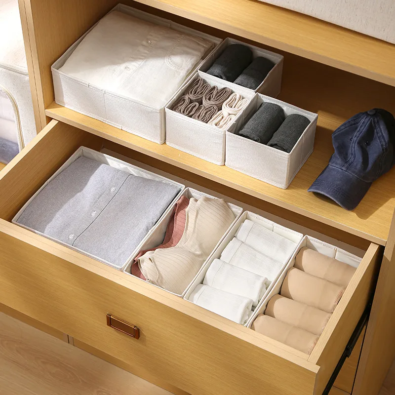 Unterwäsche Organisatoren von Schränken und Schubladen Kleider schrank Kleidung BH Organizer für Unterwäsche Socken Hosen Home faltbare Aufbewahrung