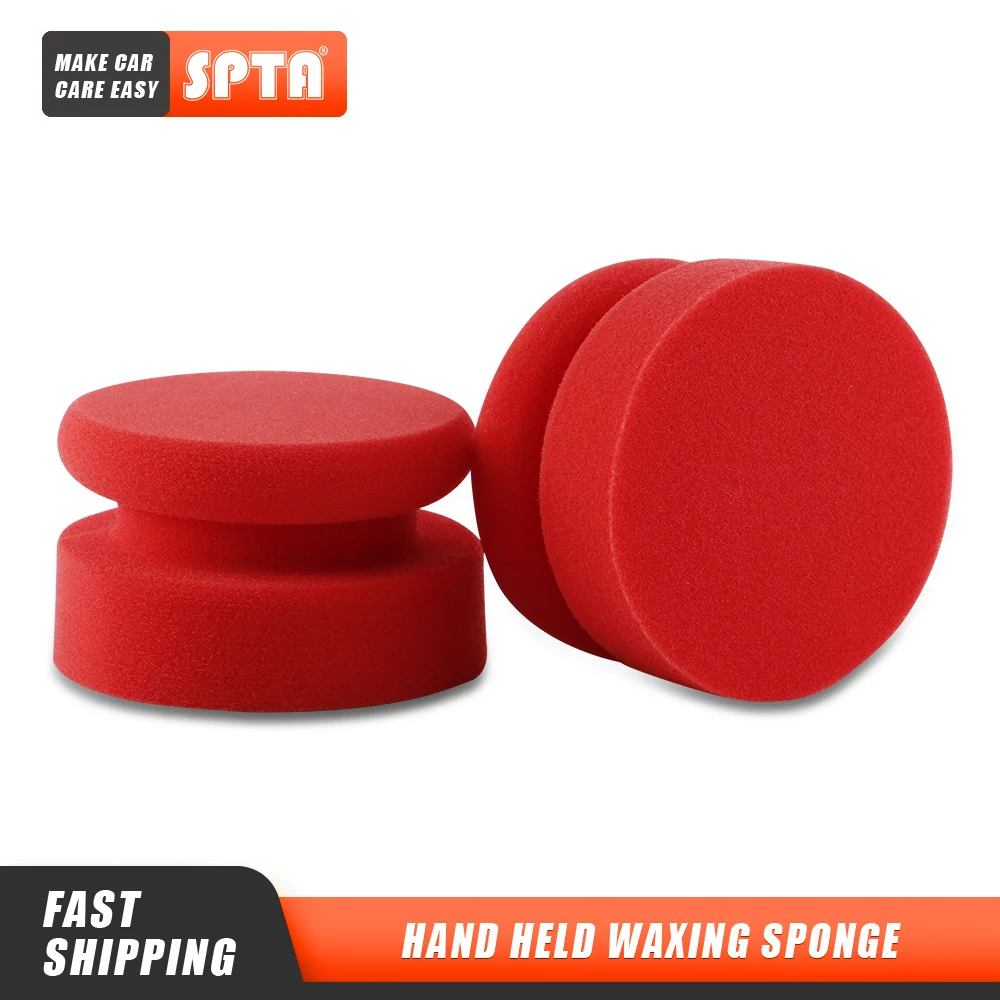 

(Bulk Sale)2-20Pcs SPTA Hand Waxing Sponge Rubbing Compound Applicator Car Beauty Waxing Pad Auto Paint Care Polishing Sponge