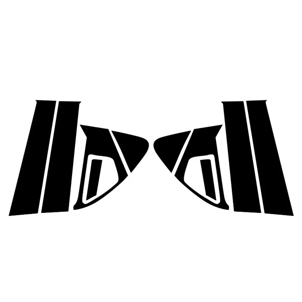 

10Pcs Door Trims Car Window Trims Carbon Fiber Look Factory Specifications Fit Carbon Fiber Black Car Interior Decoration