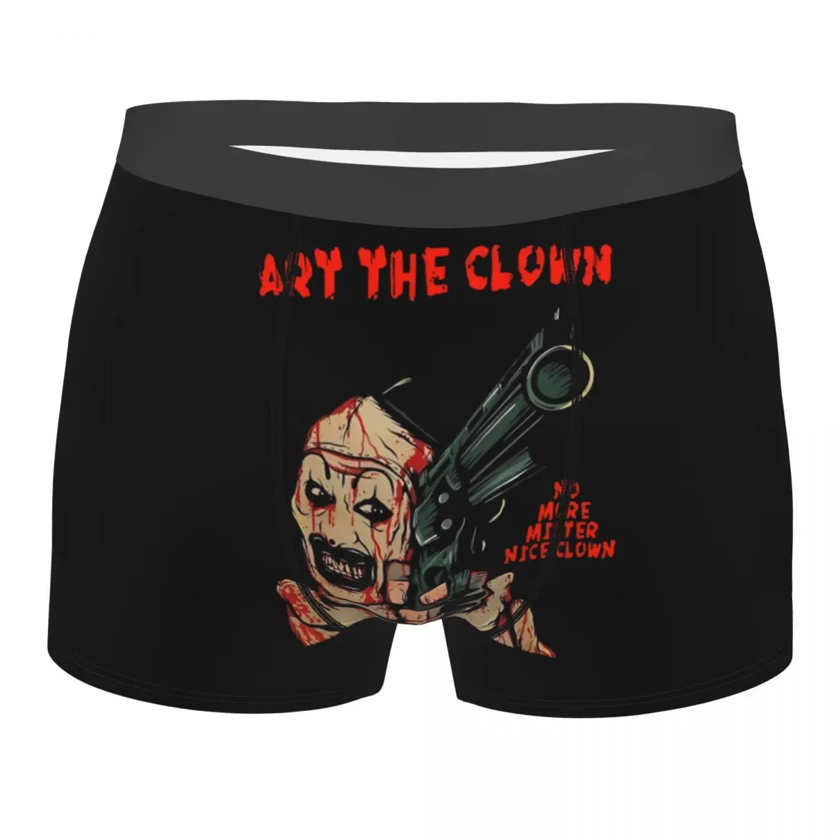 

Популярные шорты-боксеры, трусы, мужские трусы Terrifier Art The Clown, нижнее белье, дышащие трусы для мужчин, S-XXL