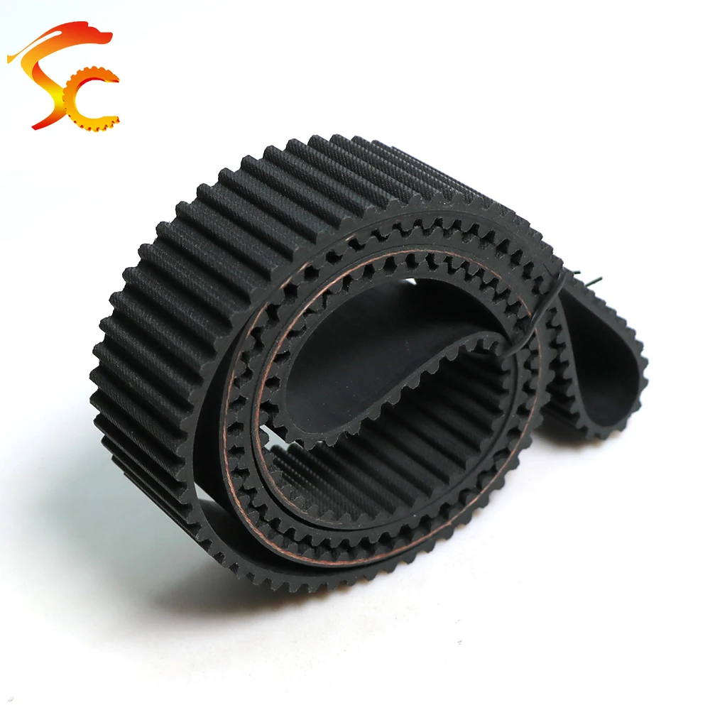 S5M rubber industrial timing belt tooth pitch 5mm width 6/9/10/12/15/20/25/30mm perimeter 830/850/870/890/900/925/930/935/950mm