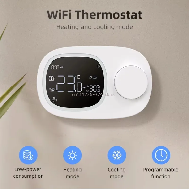 Water Gas Boiler Smart Thermostat, Low Power WiFi Device with Mobile Phone Remote Control