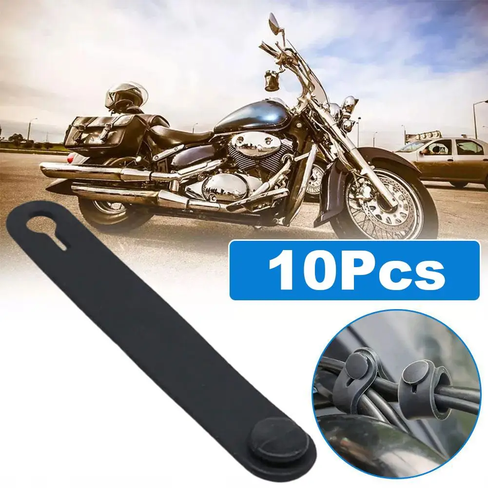 10Pcs Motorcycle Rubber Bands For Frame Securing Cable Ties Wiring Harness Cables For Motobike Motorcycle Moto Accessories
